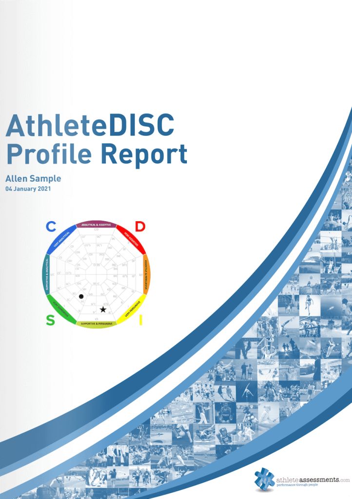athleteDISC profile report sample