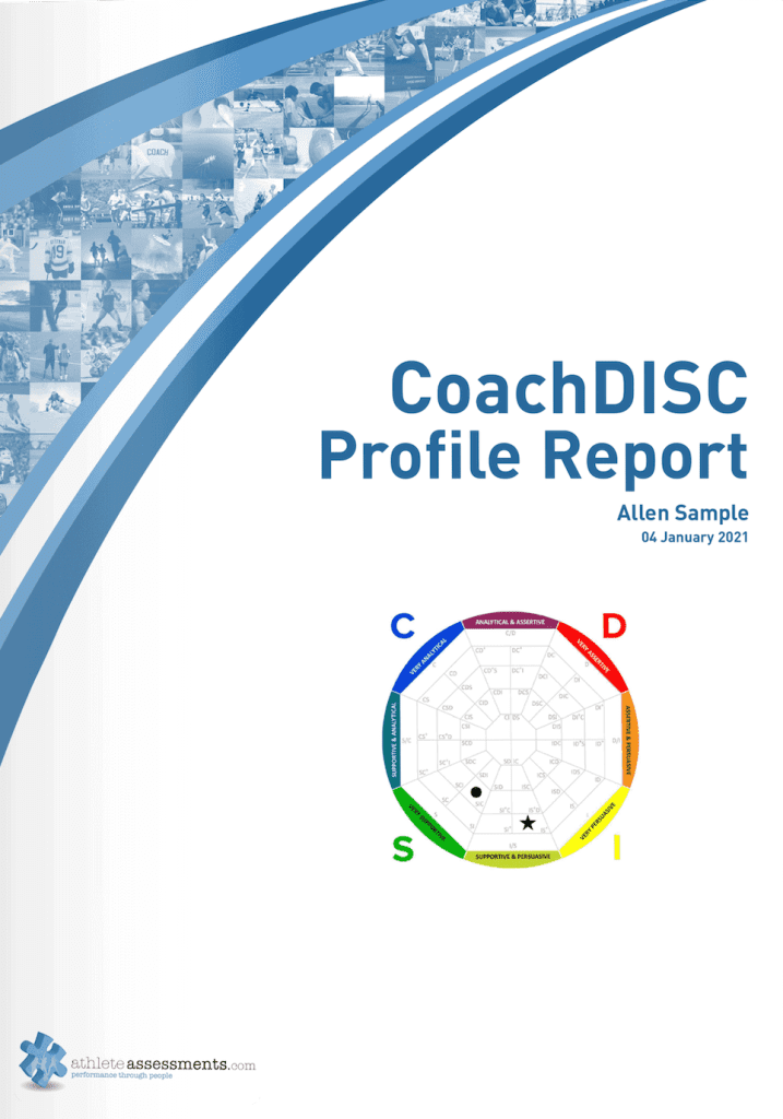 Coach DISC profile report sample