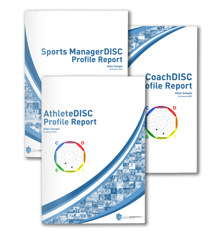 Examples of Athlete Assessments tailored DISC Profiles that are used as Classroom Resources for Sport Universities in Sport Education and Sports Management and Development