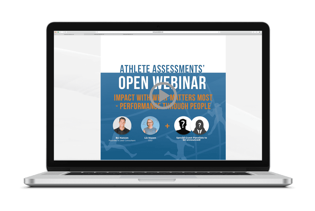 Athlete Assessments Webinar: Impact with What Matters Most - Performance Through People