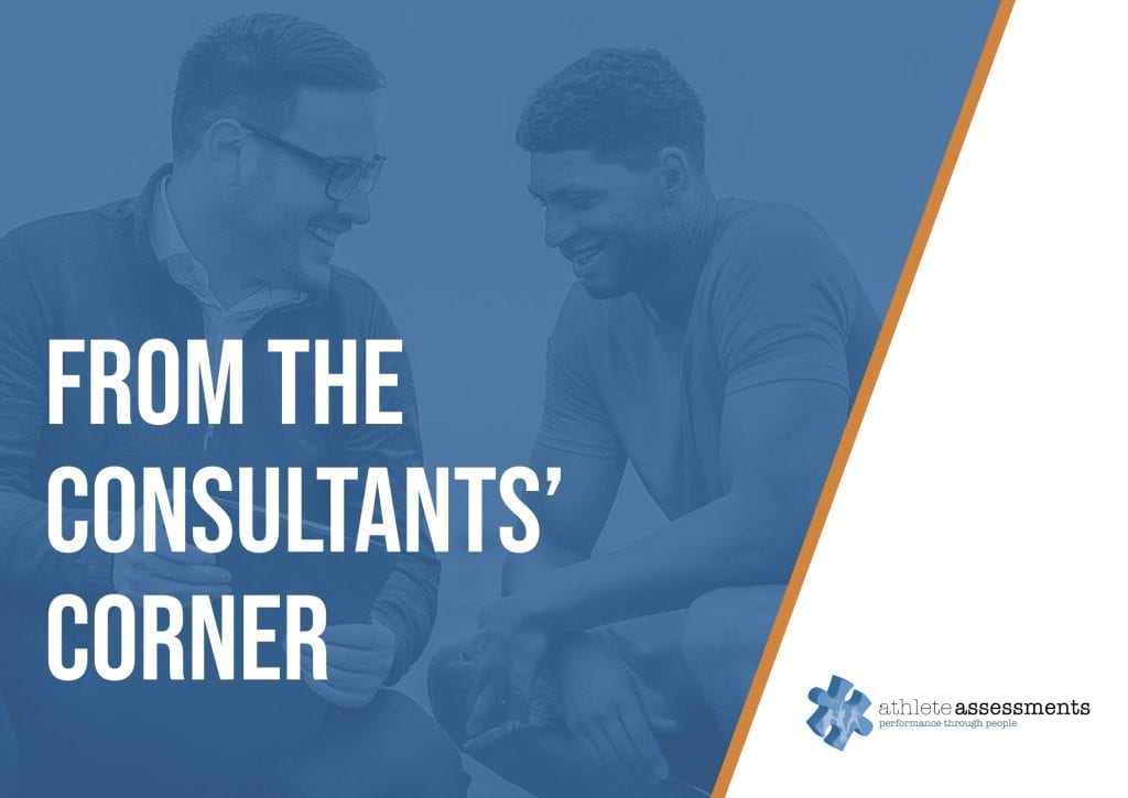 From the consultants corner